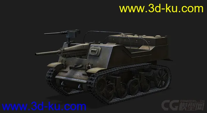 美国_T82敞篷反坦克炮模型的图片4