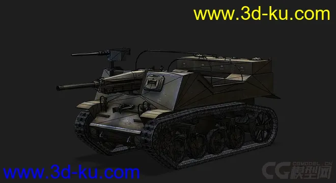 美国_T82敞篷反坦克炮模型的图片5