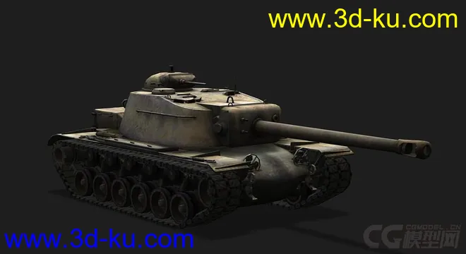 美国_T110E4自行反坦克炮模型的图片1