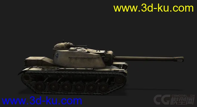 美国_T110E4自行反坦克炮模型的图片2