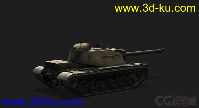美国_T110E4自行反坦克炮模型的图片3