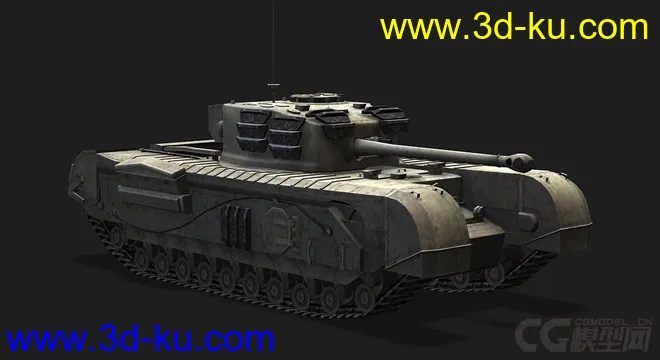 英国_Churchill_VII 邱吉尔坦克模型的图片1