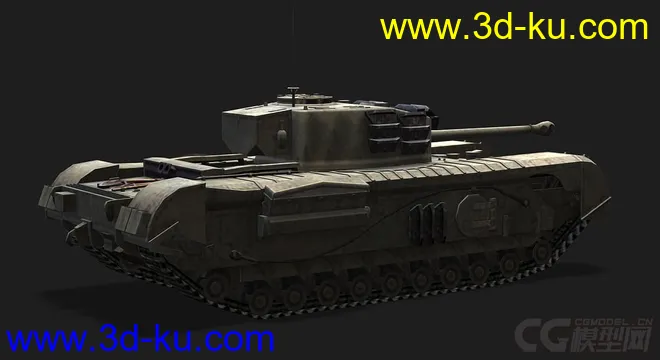 英国_Churchill_VII 邱吉尔坦克模型的图片3