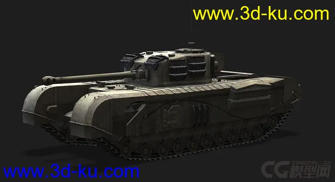 英国_Churchill_VII 邱吉尔坦克模型的图片4
