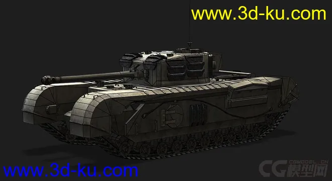 英国_Churchill_VII 邱吉尔坦克模型的图片5