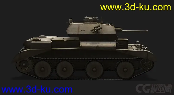 英国_Cruiser_Mk_III巡洋坦克模型的图片2