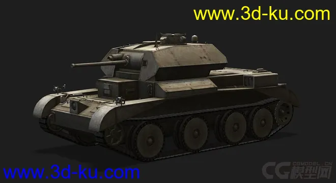 英国_Cruiser_Mk_III巡洋坦克模型的图片4