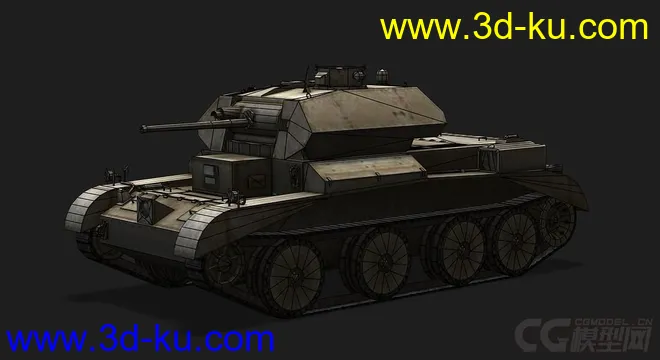 英国_Cruiser_Mk_III巡洋坦克模型的图片5