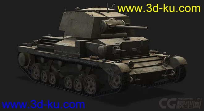英国_Cruiser_Mk_II巡洋坦克模型的图片1