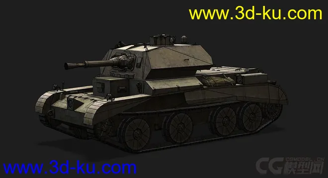 英国_Cruiser_Mk_IV巡航坦克模型的图片5