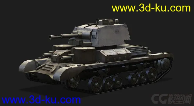 英国_Cruiser_Mk_I 十字军式坦克模型的图片4
