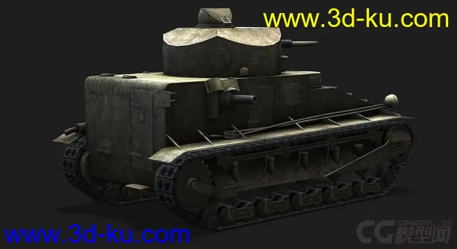 英国_Medium_Mark_I_Mk I坦克模型的图片3