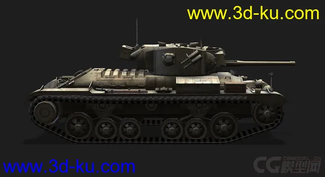 英国_Valentine瓦伦丁步兵坦克模型的图片2