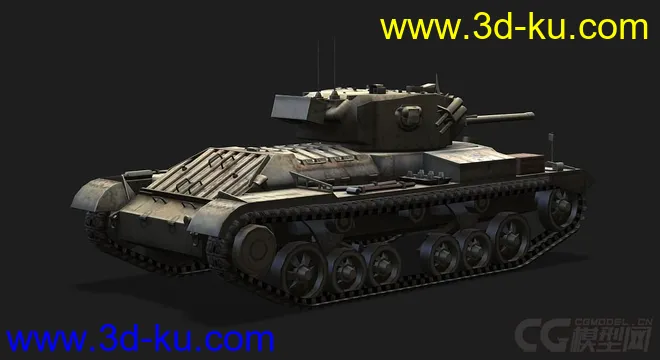 英国_Valentine瓦伦丁步兵坦克模型的图片3