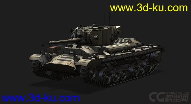 英国_Valentine瓦伦丁步兵坦克模型的图片5