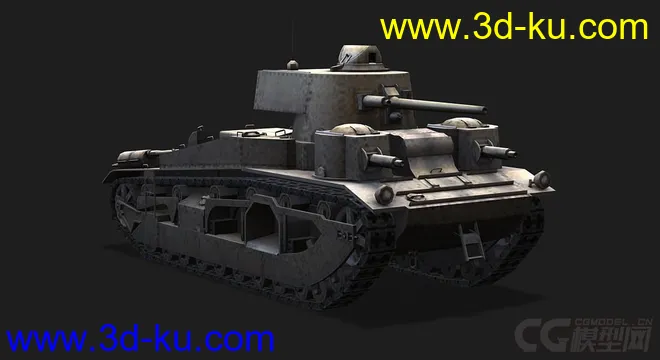 英国_Vickers_Medium_Mk_III奇伏坦主战坦克3模型的图片1
