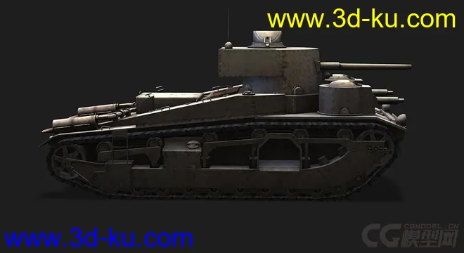 英国_Vickers_Medium_Mk_III奇伏坦主战坦克3模型的图片2