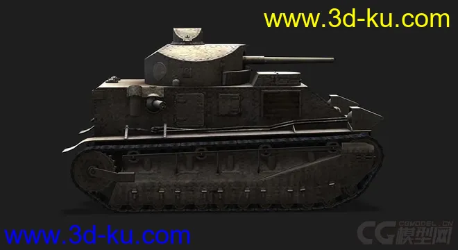 英国_Vickers_Medium_Mk_II奇伏坦主战坦克2模型的图片2