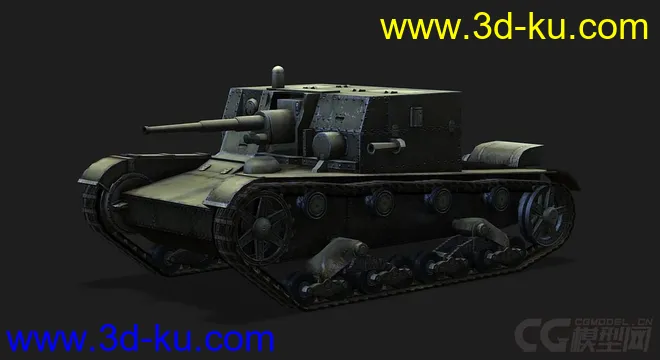 苏联 俄罗斯_AT-1自行反坦克炮模型的图片4