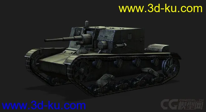 苏联 俄罗斯_AT-1自行反坦克炮模型的图片5