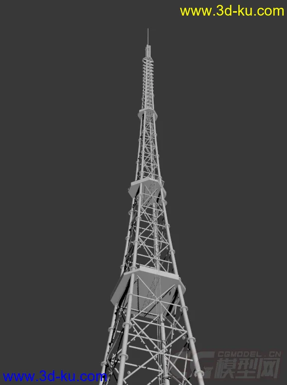 电视信号发射塔 电视信号塔模型的图片1
