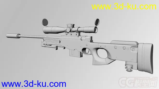狙击枪，有细节的模型的图片1