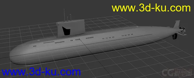 中国核潜艇 095核潜艇幻想版 想象版本模型的图片1