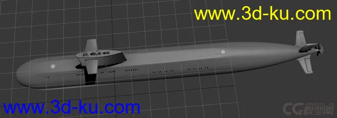 中国核潜艇 095核潜艇幻想版 想象版本模型的图片2