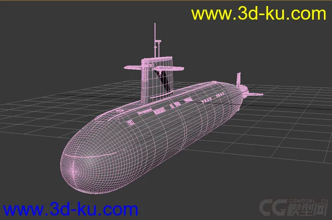 中国核潜艇 095核潜艇幻想版 想象版本模型的图片3