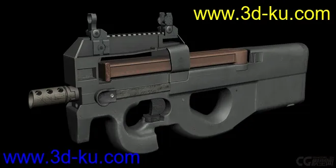 破解游戏P90冲锋枪模型的图片1