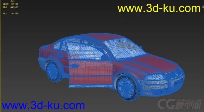 大众小轿车 可做出租车使用模型的图片1