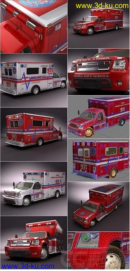 写实救护车模型的图片1
