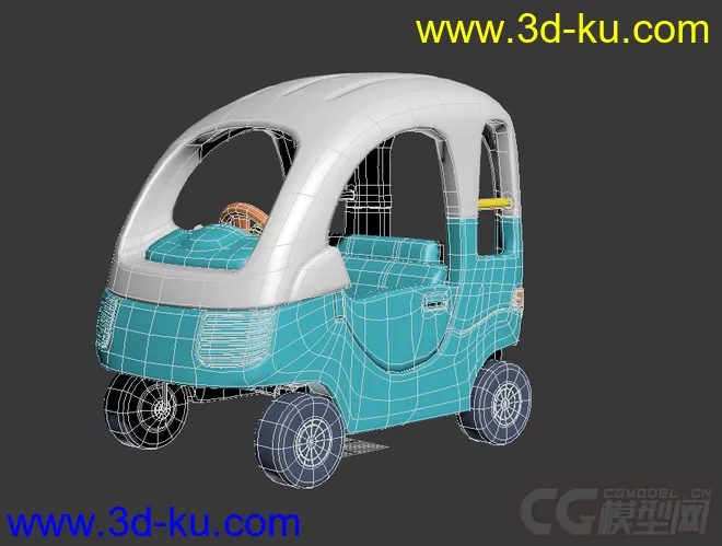 儿童汽车  幼稚园童车 幼儿园童车  children car模型的图片4