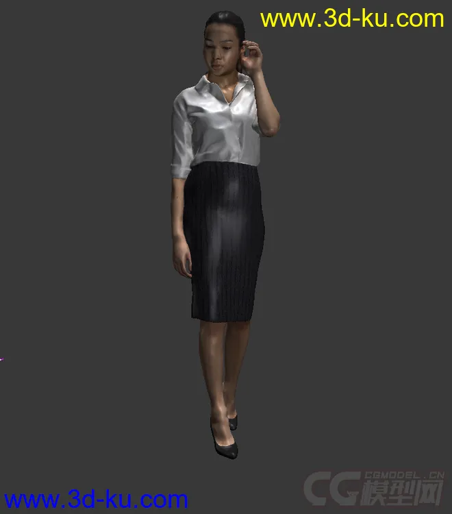 办公室女人站立模型的图片1