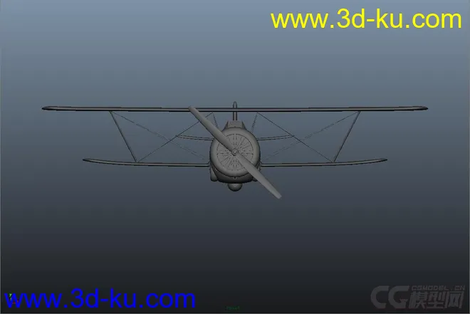 双翼战机（带炸弹一枚）模型的图片1