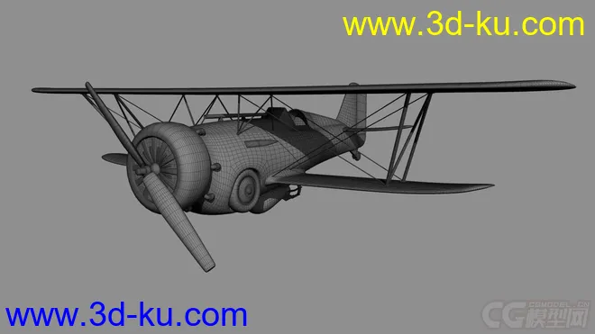 双翼战机（带炸弹一枚）模型的图片4