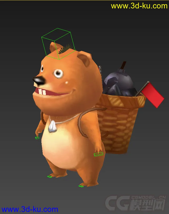 小熊，Q版，免费，低模模型的图片1
