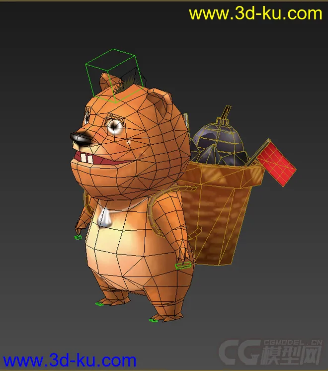 小熊，Q版，免费，低模模型的图片2