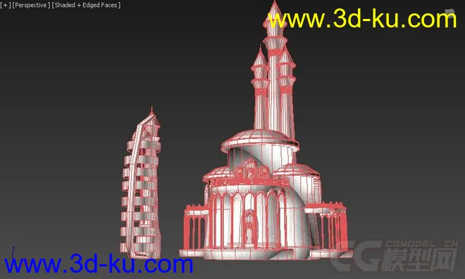 科幻城市之未来城市，科幻城堡模型的图片6