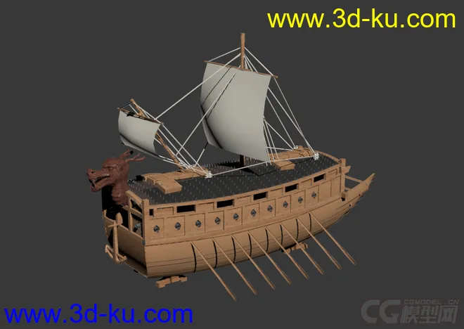 龟船 高丽战船 韩国古战船  李舜臣模型的图片2