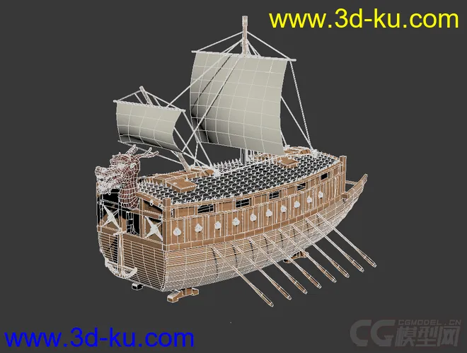 龟船 高丽战船 韩国古战船  李舜臣模型的图片3