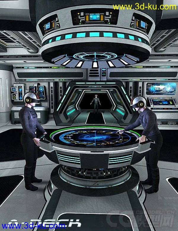 免费精彩的科幻系列之—飞机指挥中心，指挥室，宇宙飞船控模型的图片4