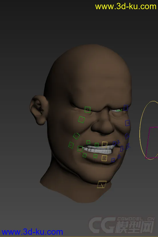 人头，带绑定动画，表情动画模型的图片4