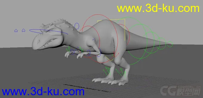 带绑定的恐龙模型的图片2