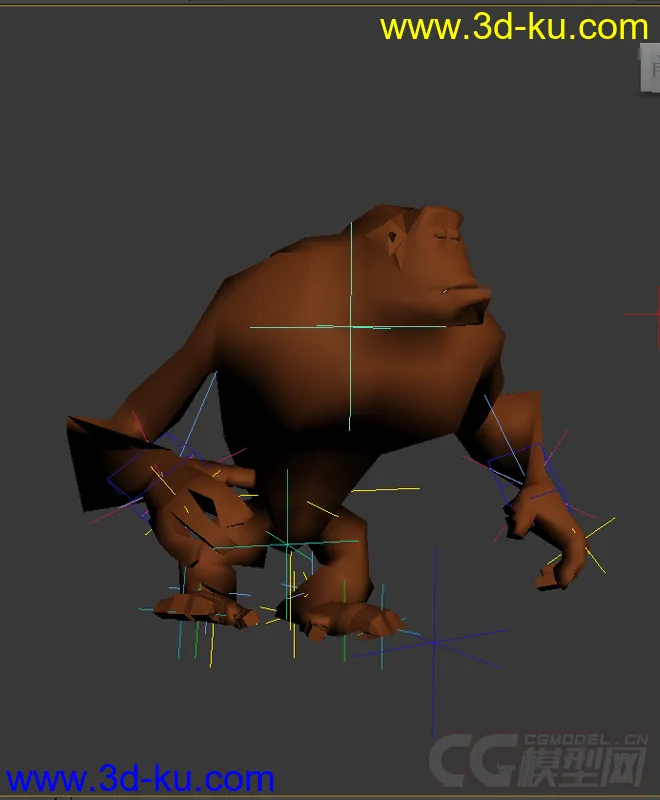 绑定动画大猩猩，低模免费模型的图片4