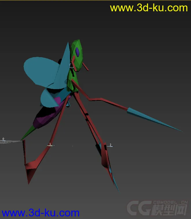 大针蜂带绑定动画模型的图片2