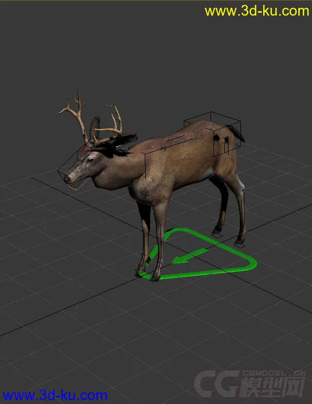 鹿，写实材质模型的图片1