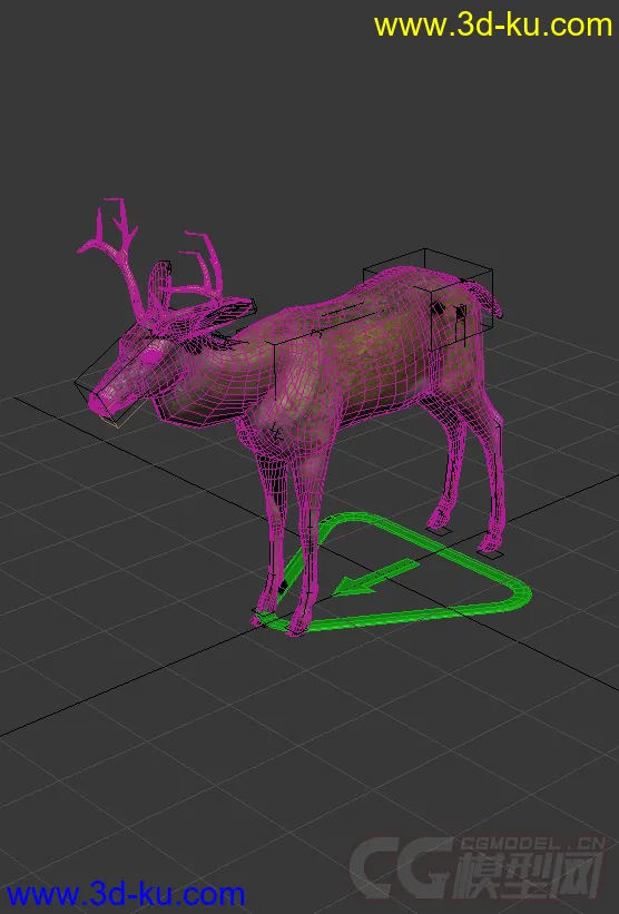 鹿，写实材质模型的图片2