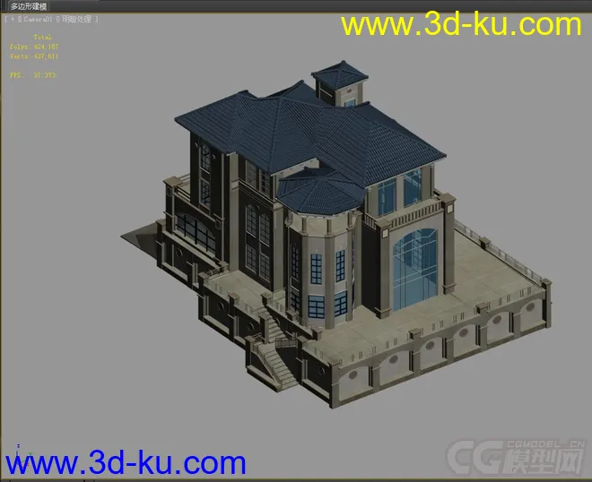 现代别墅建筑模型的图片2