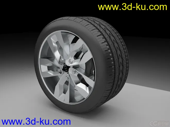 起亚k5精细轮胎模型的图片1